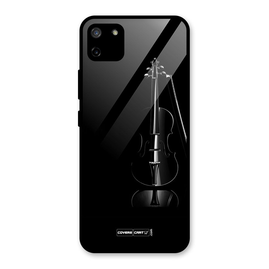 Elegant Violin Glass Back Case for Realme C11