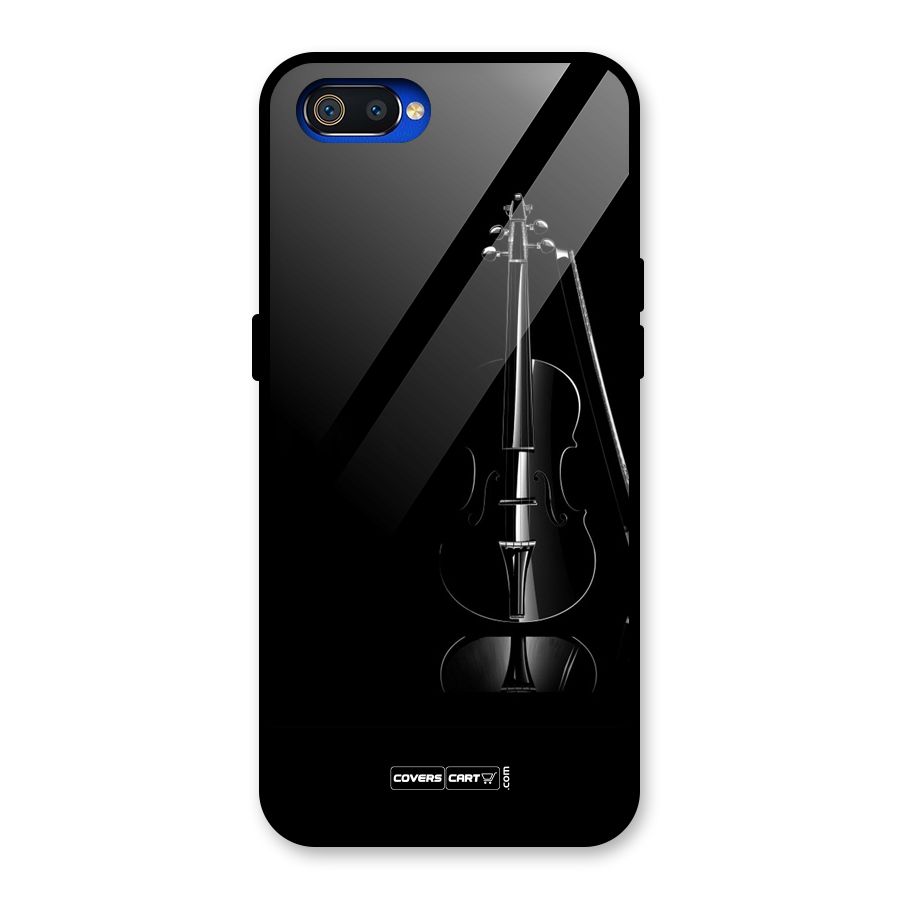 Elegant Violin Glass Back Case for Realme C2