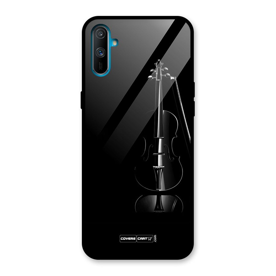 Elegant Violin Glass Back Case for Realme C3