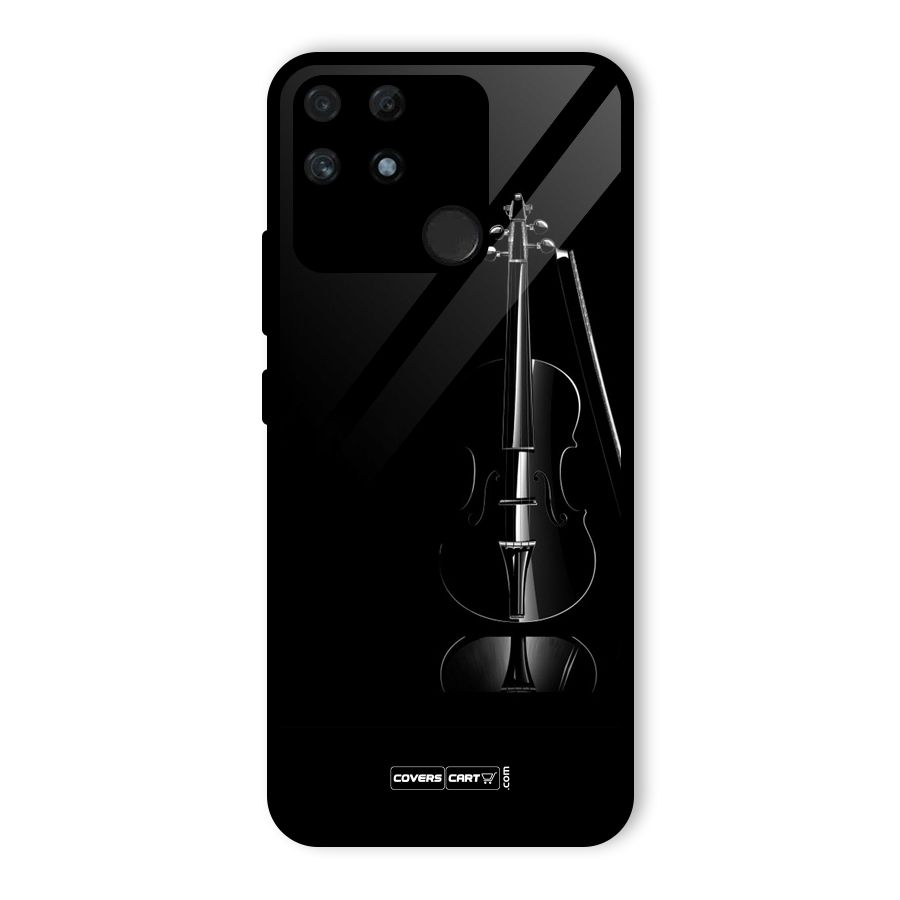 Elegant Violin Glass Back Case for Realme Narzo 50A