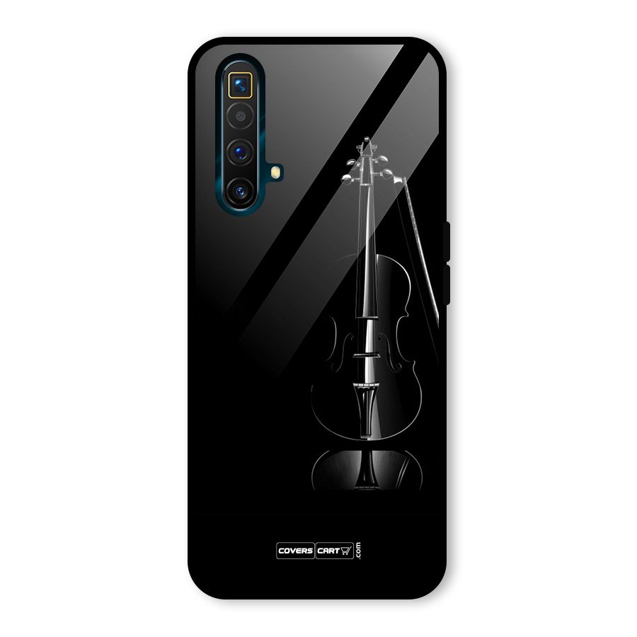 Elegant Violin Glass Back Case for Realme X3