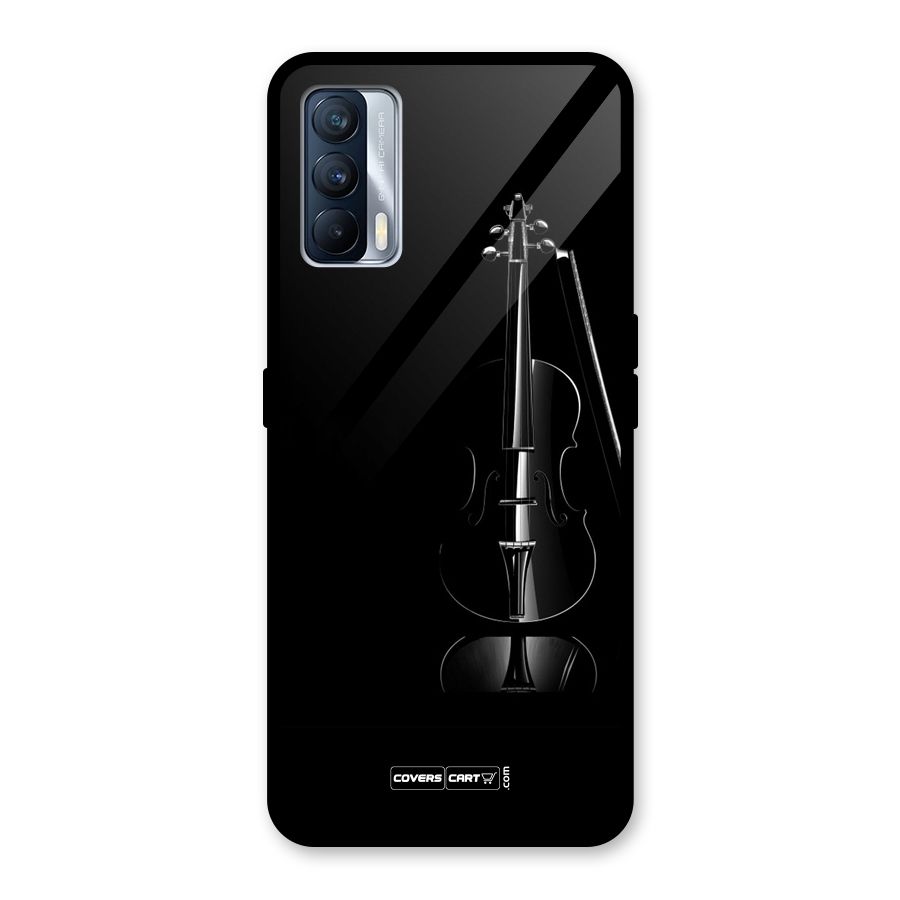Elegant Violin Glass Back Case for Realme X7