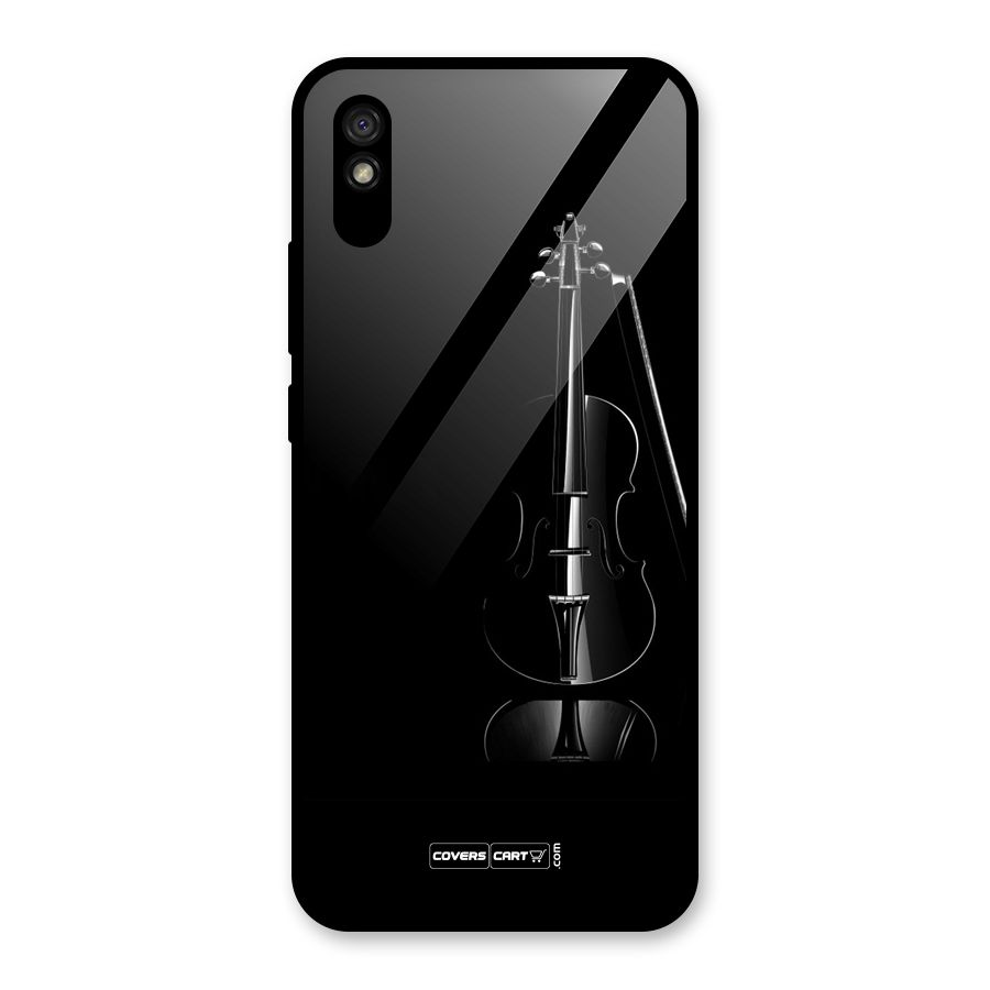 Elegant Violin Glass Back Case for Redmi 9i