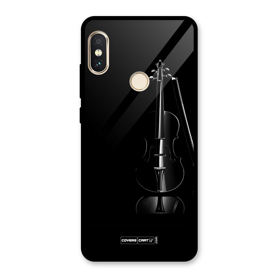 Elegant Violin Glass Back Case for Redmi Note 5 Pro