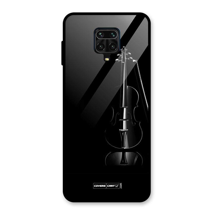 Elegant Violin Glass Back Case for Redmi Note 9 Pro Max