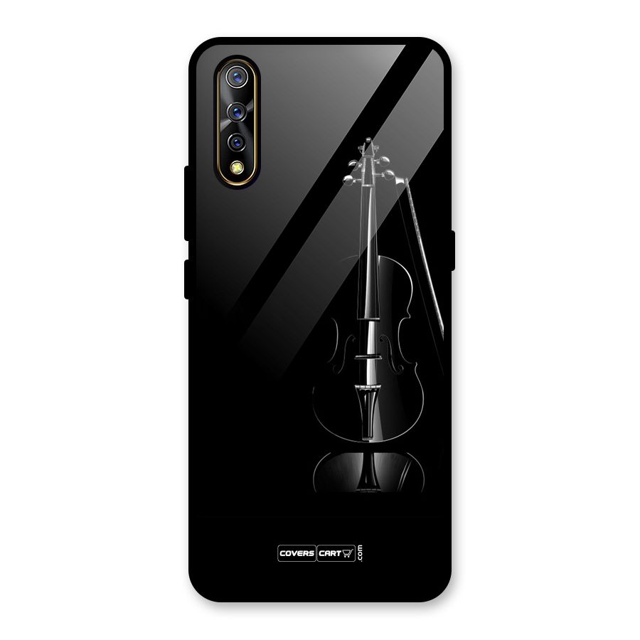 Elegant Violin Glass Back Case for Vivo S1