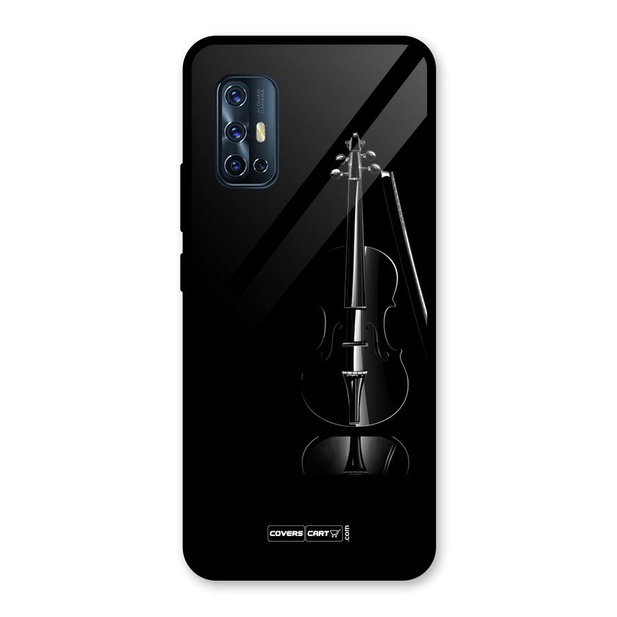 Elegant Violin Glass Back Case for Vivo V17
