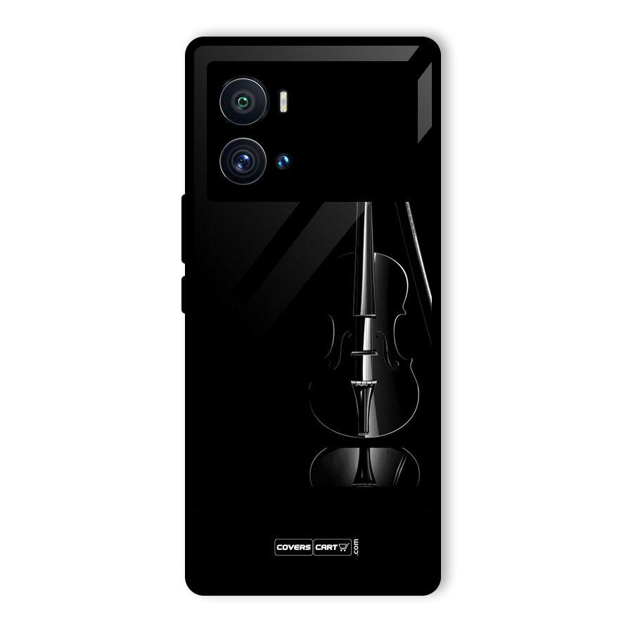 Elegant Violin Glass Back Case for Vivo iQOO 9 Pro
