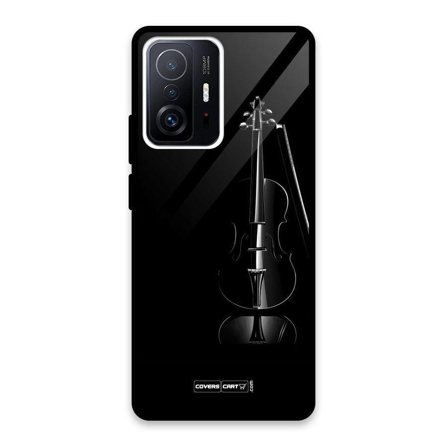 Elegant Violin Glass Back Case for Xiaomi 11T Pro