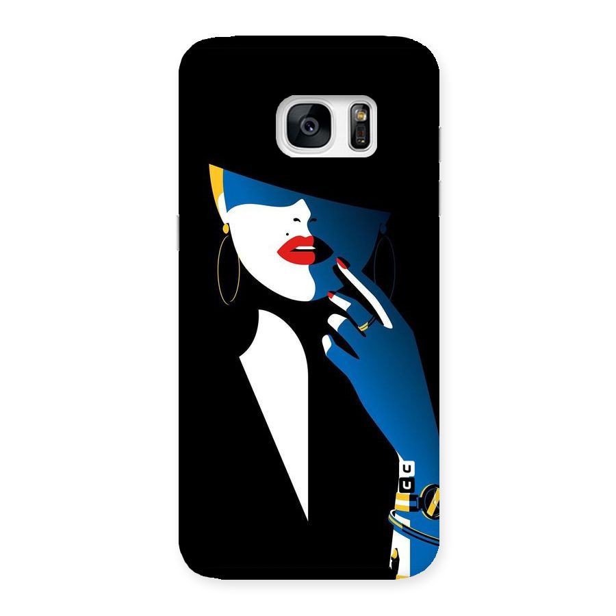 Elegant Woman Back Case for Galaxy S7 Edge