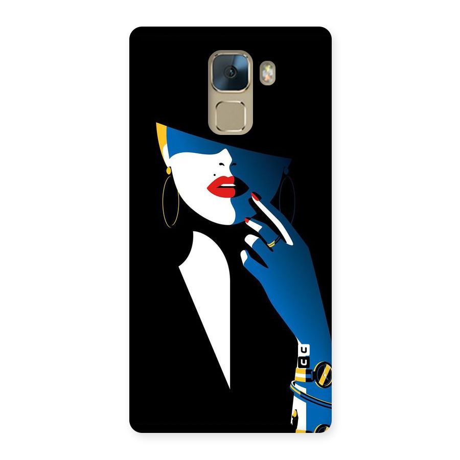 Elegant Woman Back Case for Huawei Honor 7