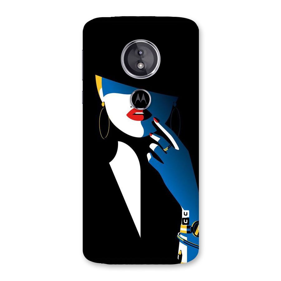Elegant Woman Back Case for Moto E5