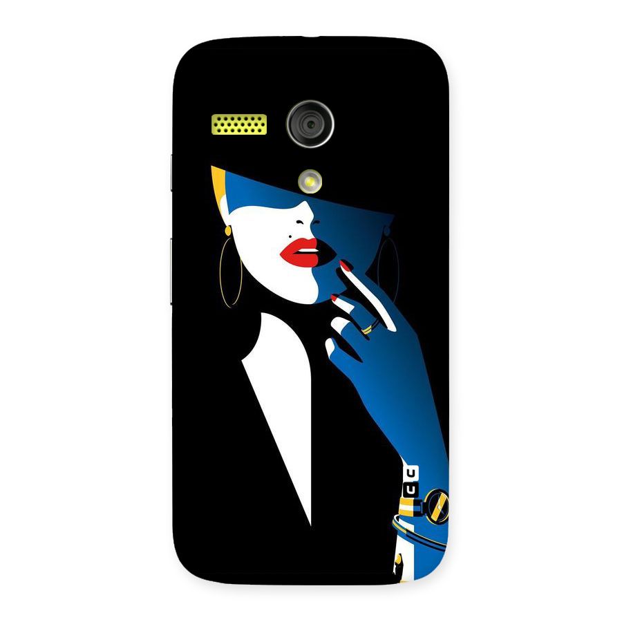 Elegant Woman Back Case for Moto G