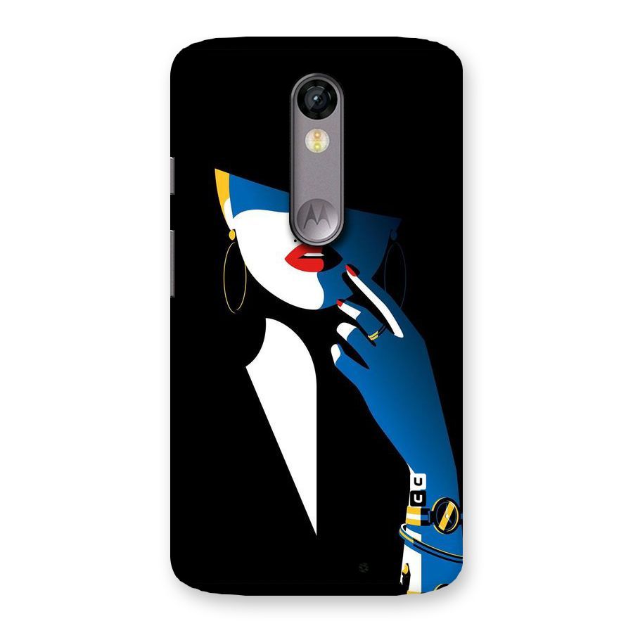 Elegant Woman Back Case for Moto X Force