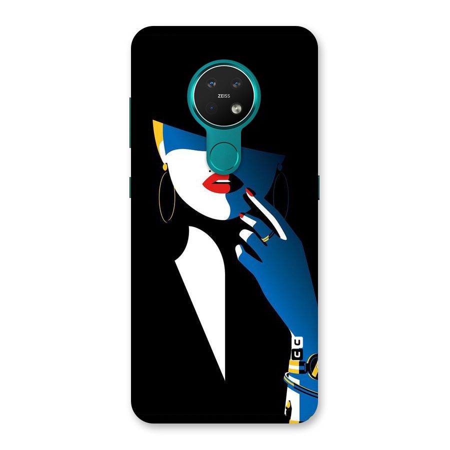 Elegant Woman Back Case for Nokia 7.2