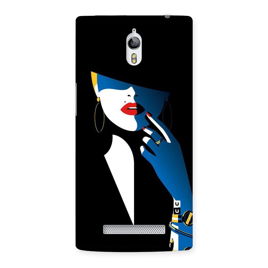 Elegant Woman Back Case for Oppo Find 7