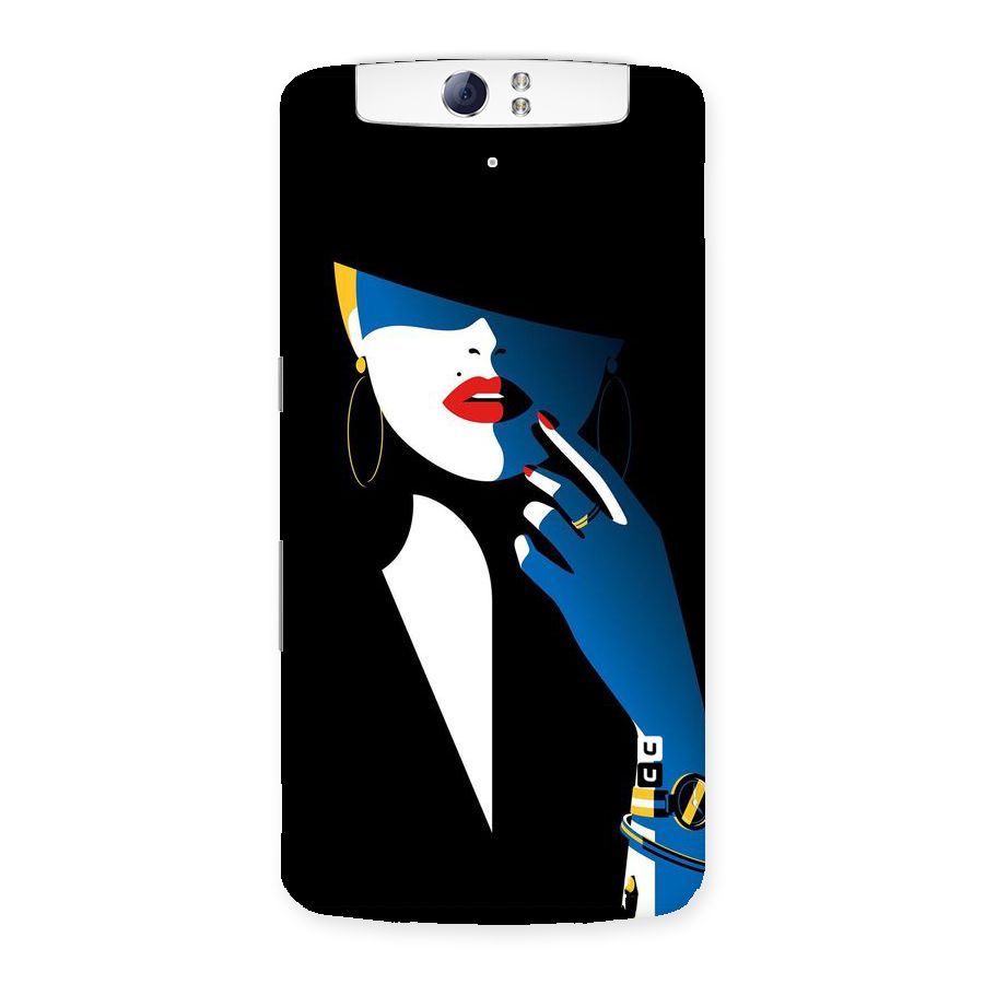 Elegant Woman Back Case for Oppo N1