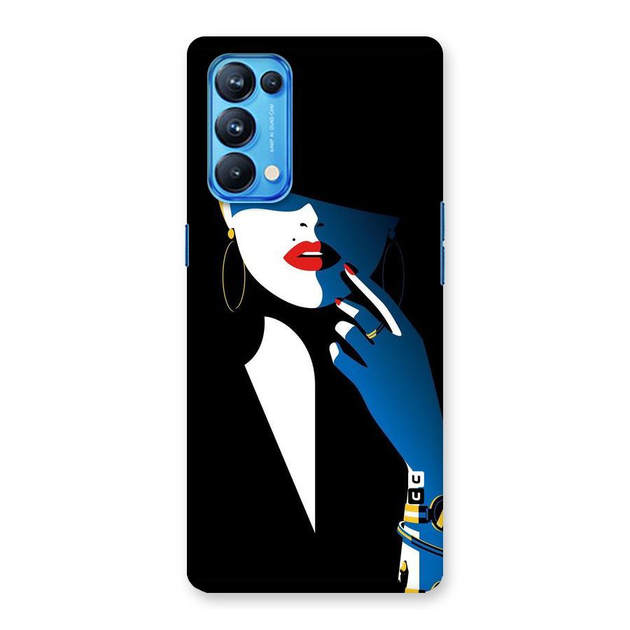 Elegant Woman Back Case for Oppo Reno5 Pro 5G