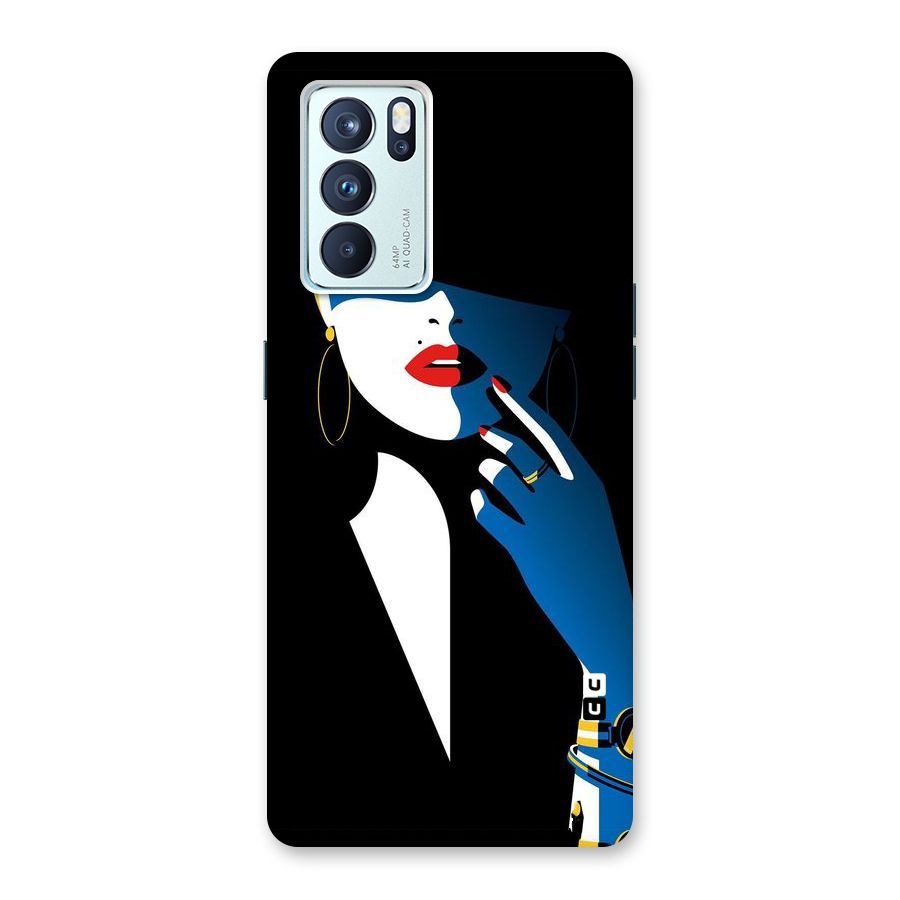 Elegant Woman Back Case for Oppo Reno6 Pro 5G