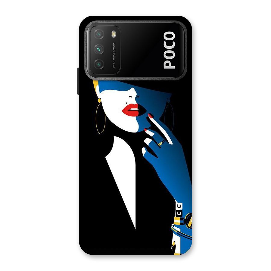 Elegant Woman Back Case for Poco M3