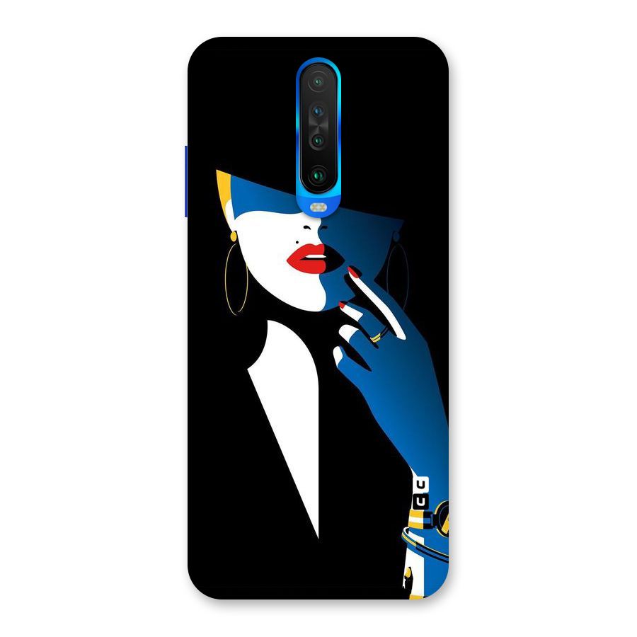 Elegant Woman Back Case for Poco X2