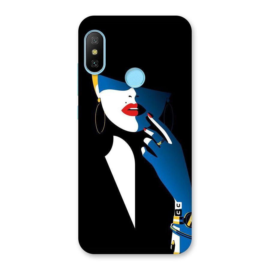 Elegant Woman Back Case for Redmi 6 Pro