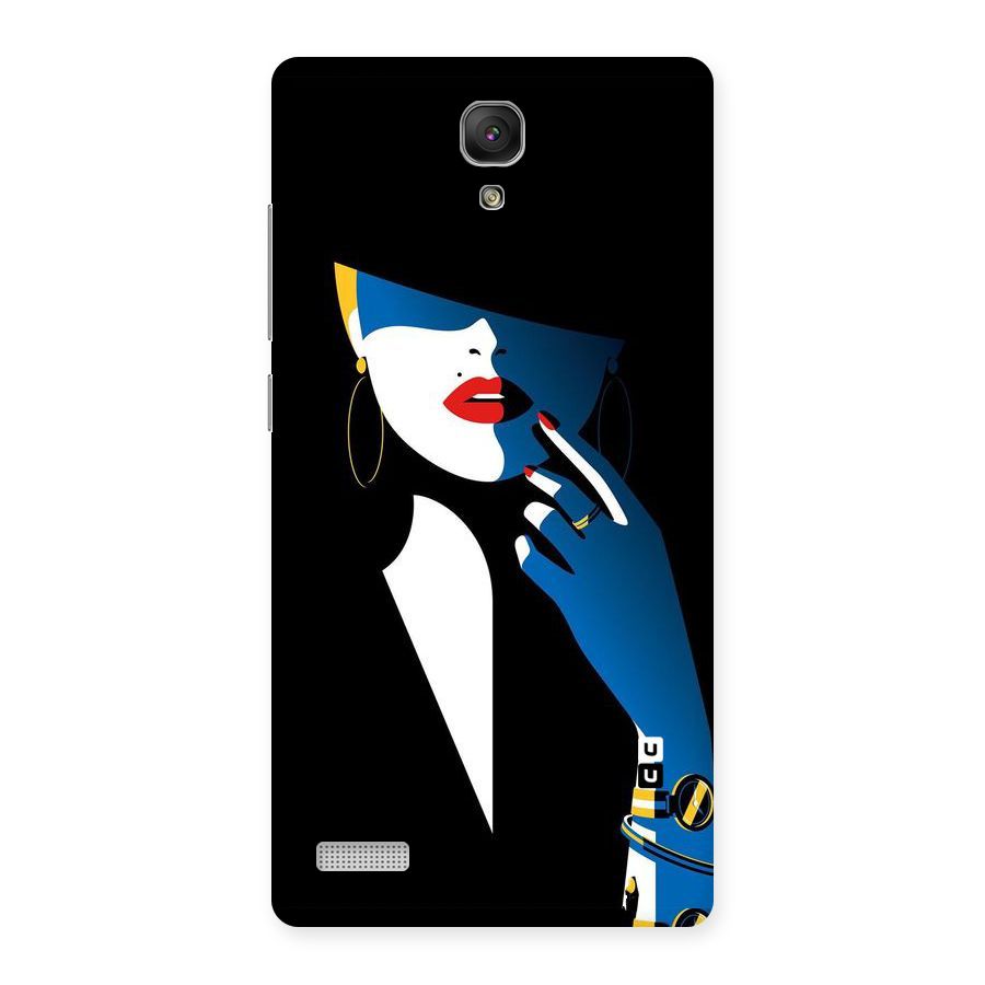 Elegant Woman Back Case for Redmi Note