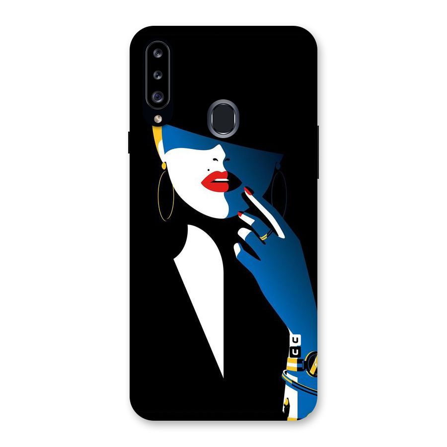 Elegant Woman Back Case for Samsung Galaxy A20s
