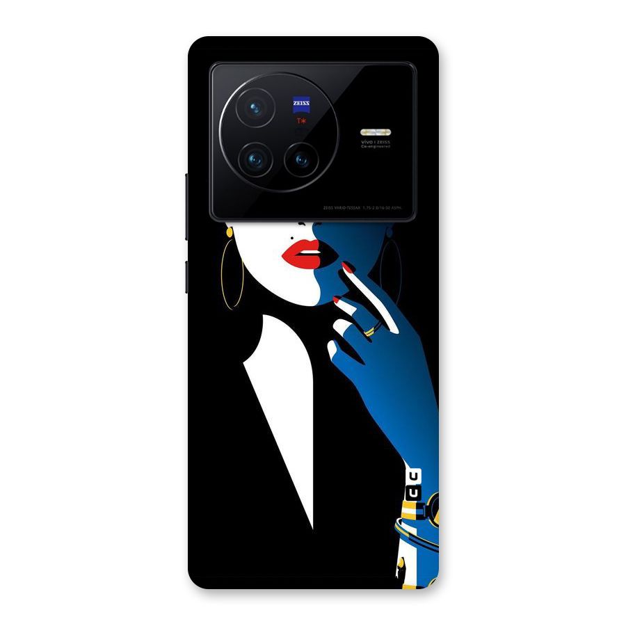 Elegant Woman Back Case for Vivo X80