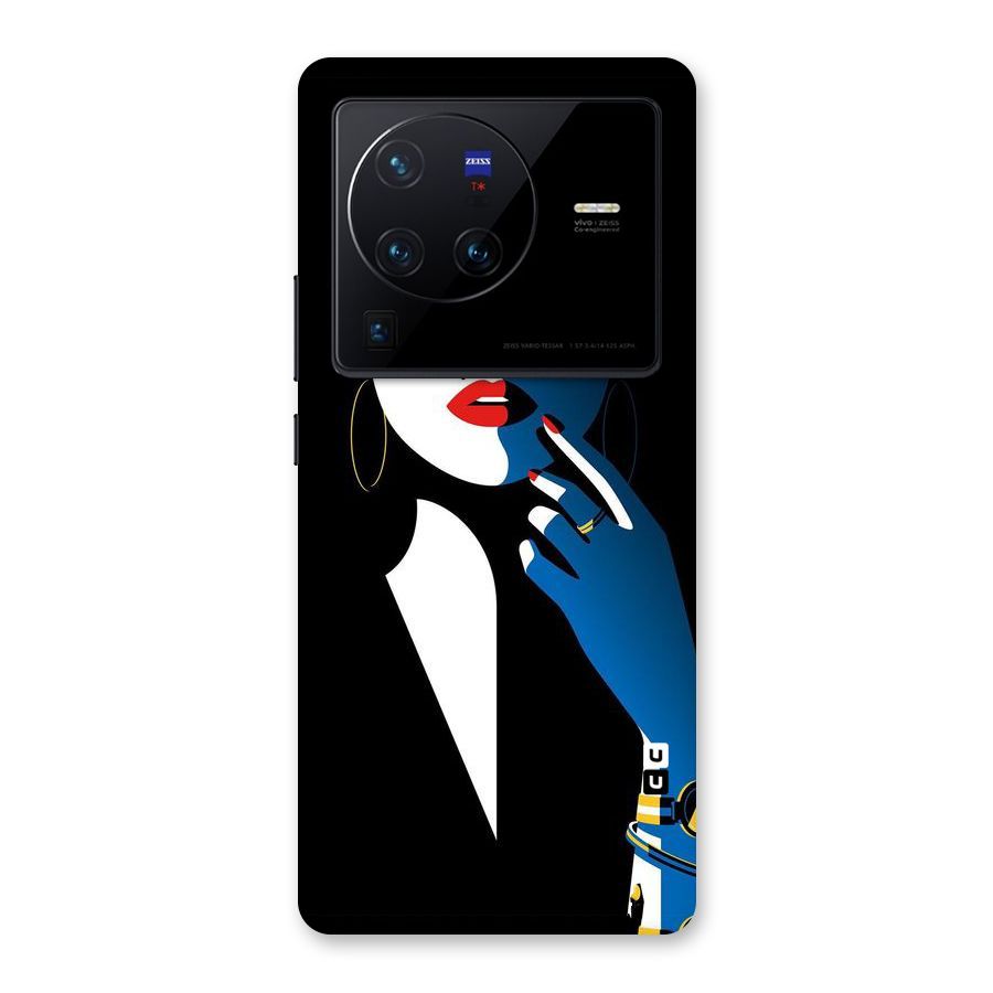 Elegant Woman Back Case for Vivo X80 Pro