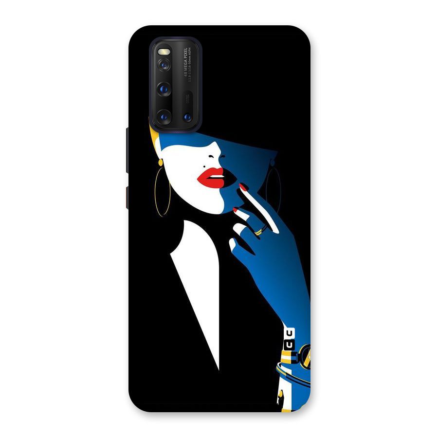 Elegant Woman Back Case for Vivo iQOO 3