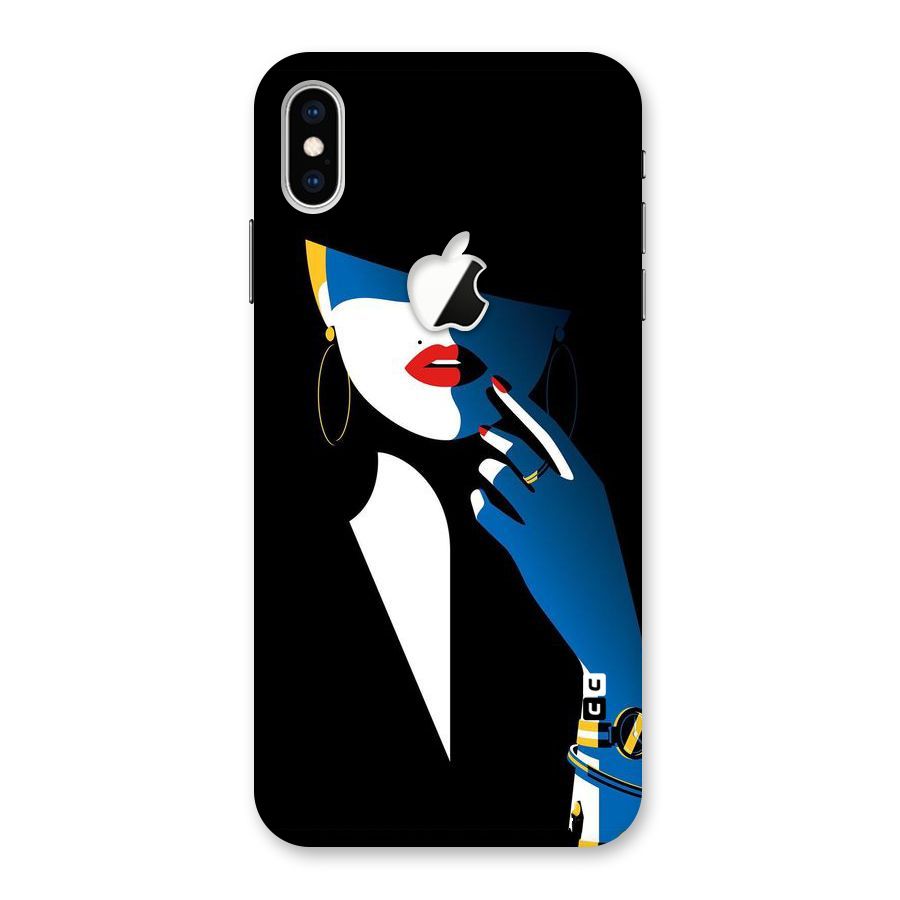 Elegant Woman Back Case for iPhone XS Max Apple Cut