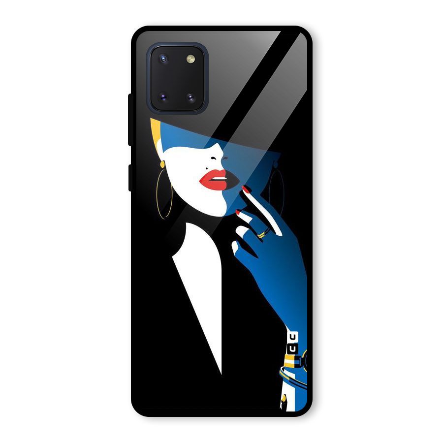 Elegant Woman Glass Back Case for Galaxy Note 10 Lite