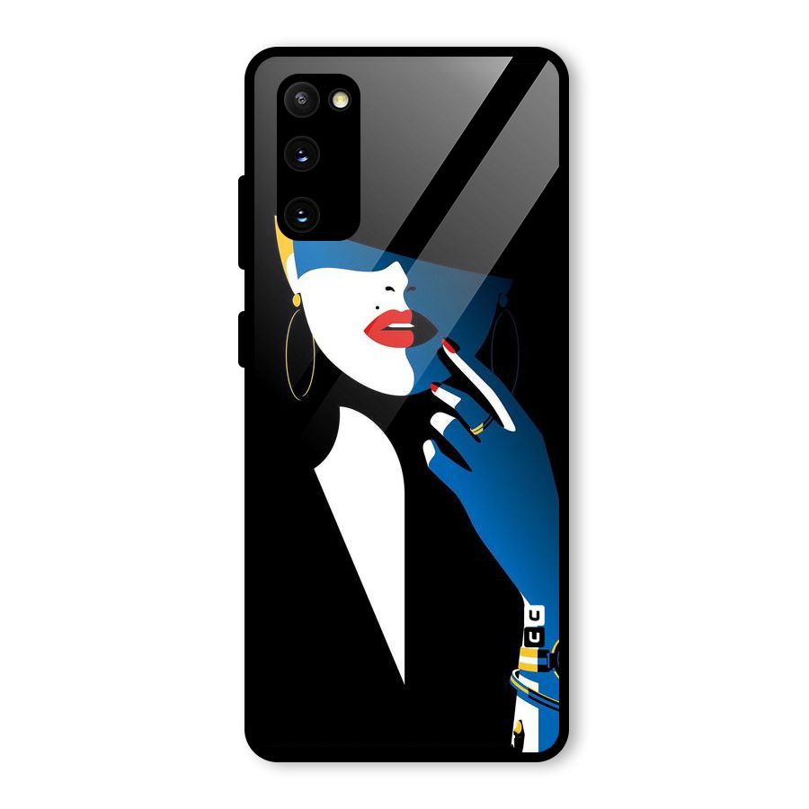Elegant Woman Glass Back Case for Galaxy S20 FE 5G