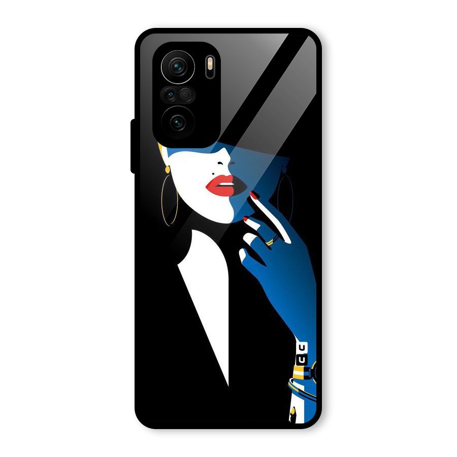 Elegant Woman Glass Back Case for Mi 11x
