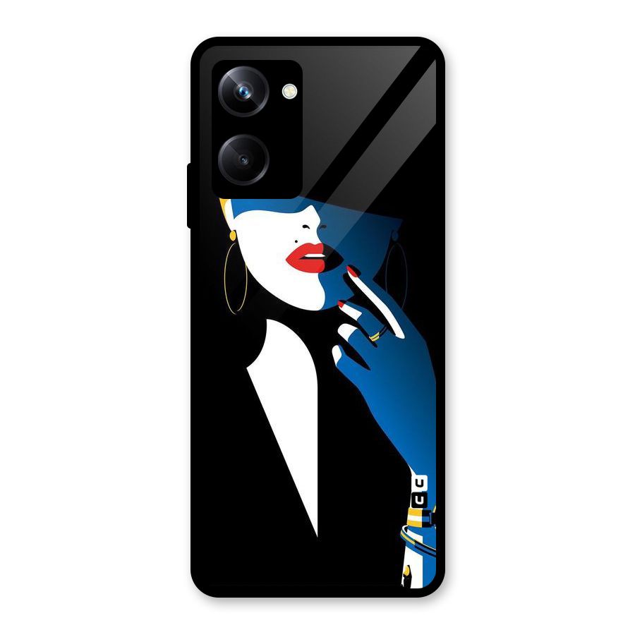 Elegant Woman Glass Back Case for Realme 10 Pro