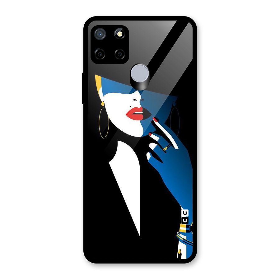 Elegant Woman Glass Back Case for Realme Narzo 20
