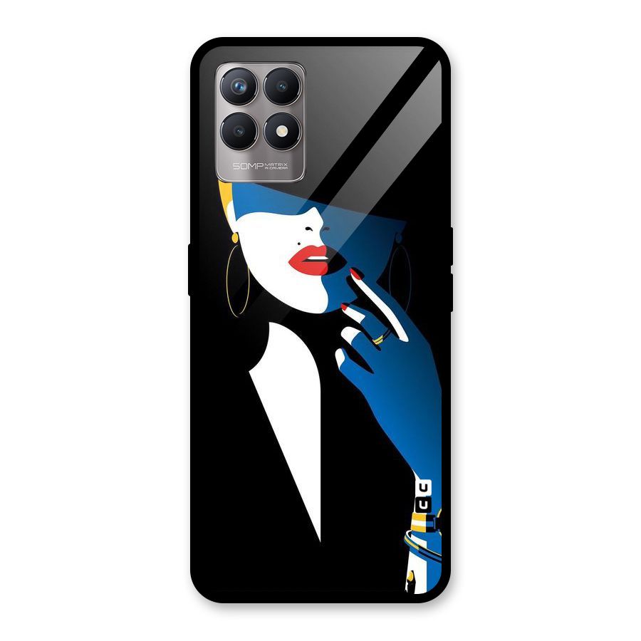 Elegant Woman Glass Back Case for Realme Narzo 50