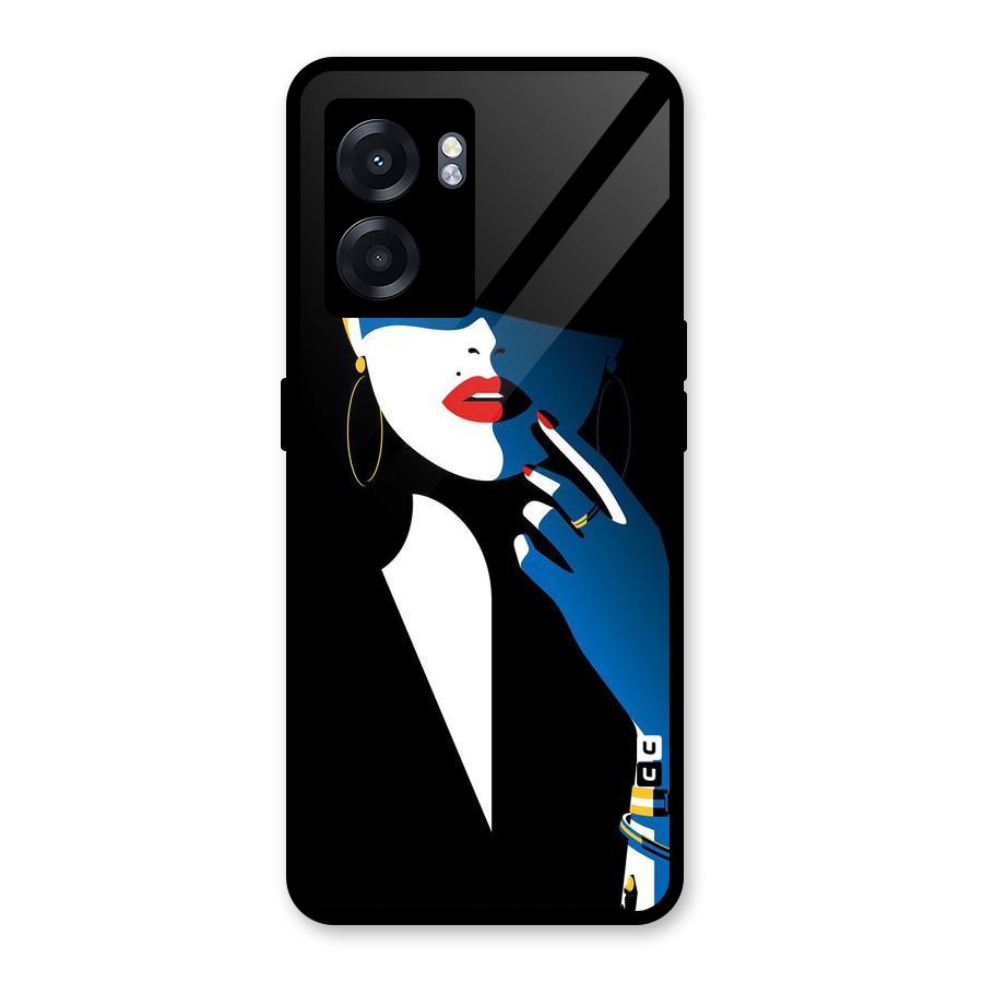 Elegant Woman Glass Back Case for Realme Narzo 50 5G
