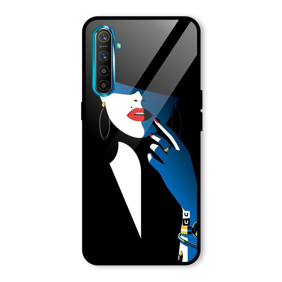 Elegant Woman Glass Back Case for Realme X2