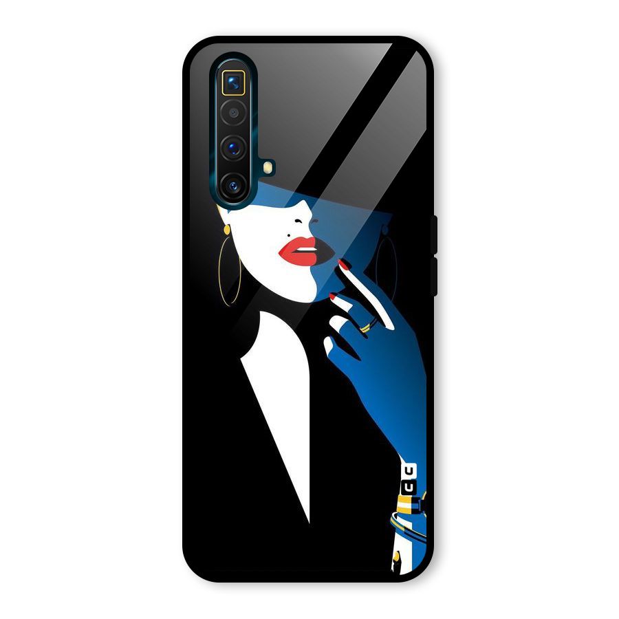 Elegant Woman Glass Back Case for Realme X3