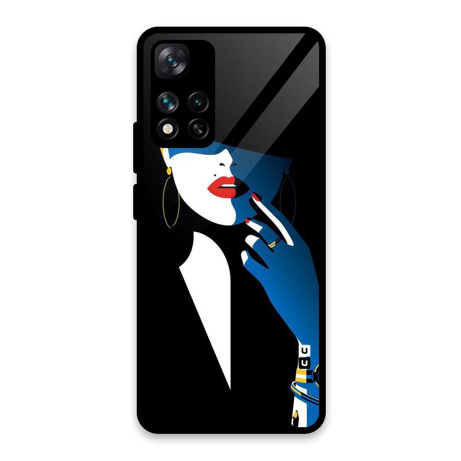 Elegant Woman Glass Back Case for Xiaomi 11i HyperCharge 5G