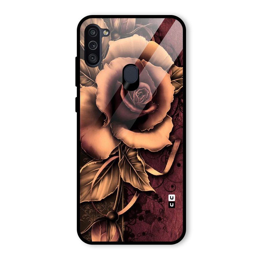 Elite Artsy Glass Back Case for Galaxy M11