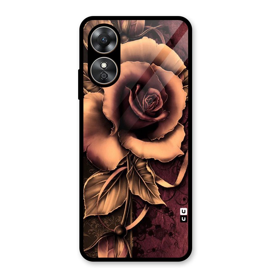 Elite Artsy Glass Back Case for Oppo A17