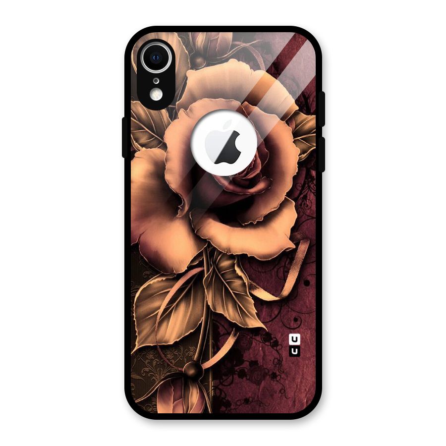 Elite Artsy Glass Back Case for iPhone XR Logo Cut