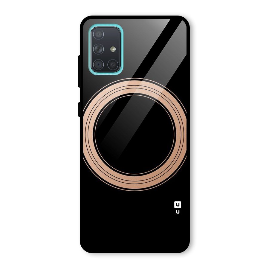 Elite Circle Glass Back Case for Galaxy A71