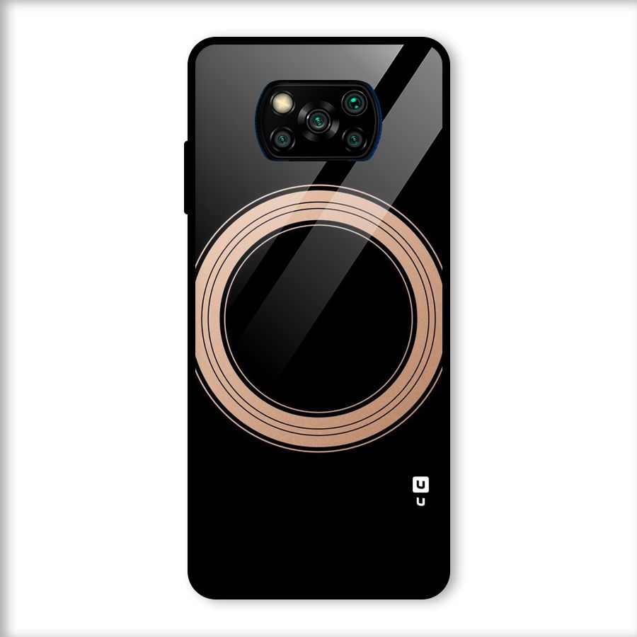 Elite Circle Glass Back Case for Poco X3