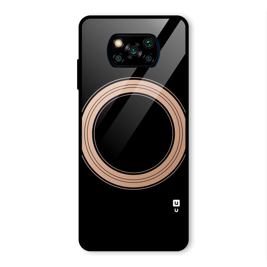 Elite Circle Glass Back Case for Poco X3 Pro