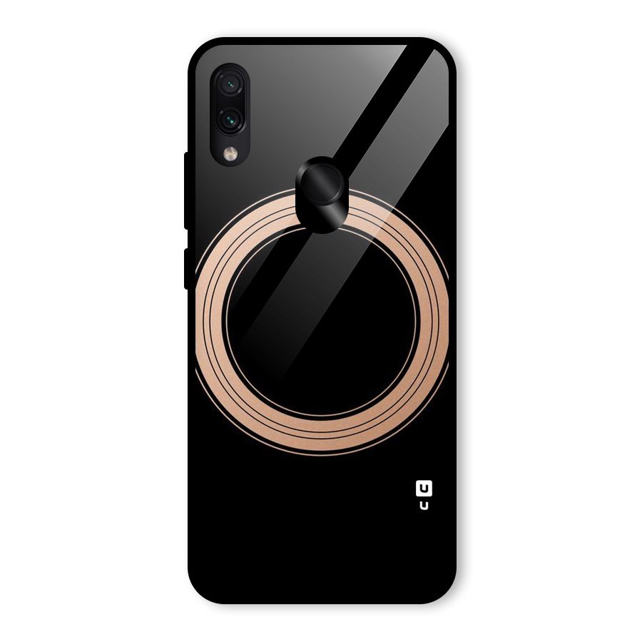Elite Circle Glass Back Case for Redmi Note 7S