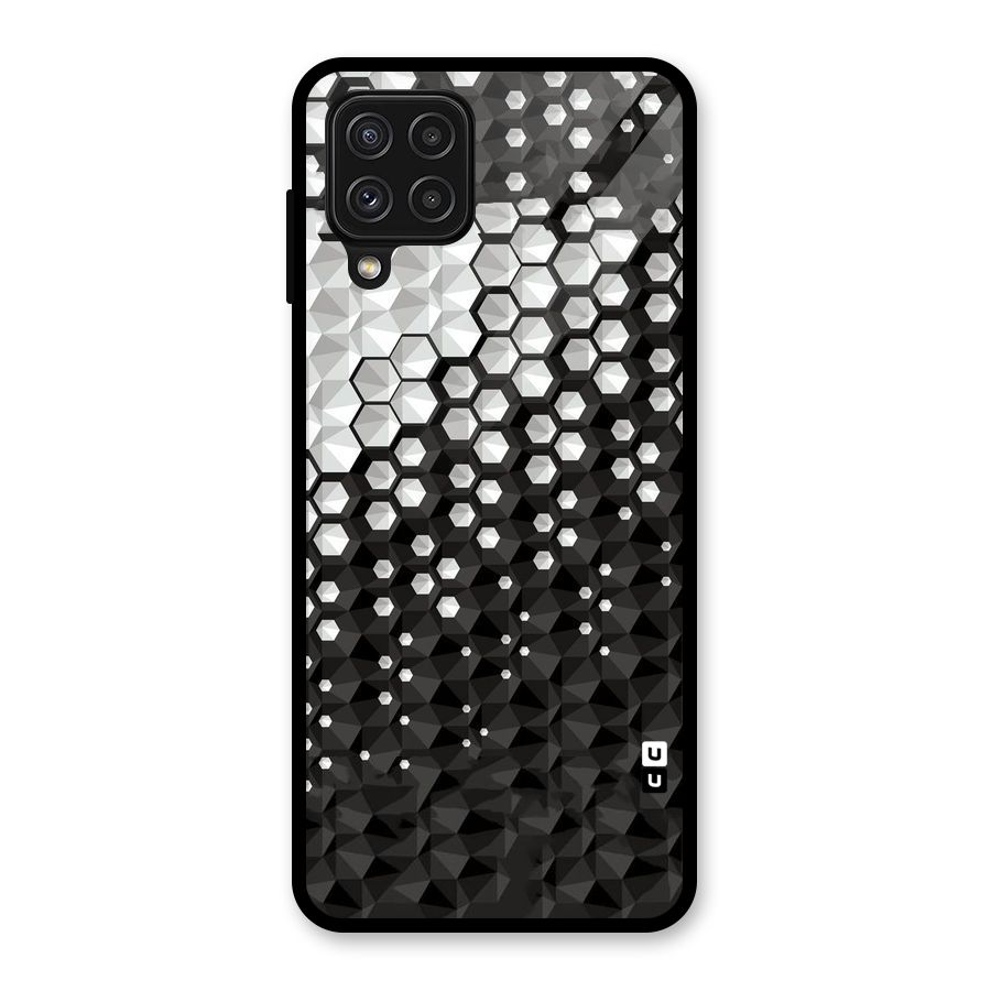 Elite Hexagonal Glass Back Case for Galaxy A22 4G
